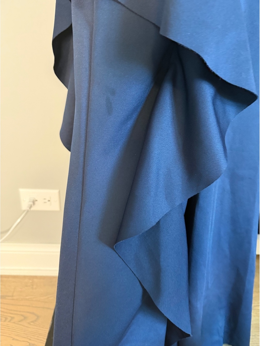 Xscape Women's Size 12 Navy Blue Strapless Evening Dress Size 12 - Picture 6 of 11